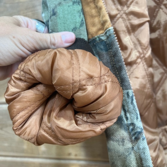 OUTDOOR HABITAT Habit Outdoor Unisex Camo Canvas Duck Fully Lined Jacket Size 7 - Picture 5 of 7